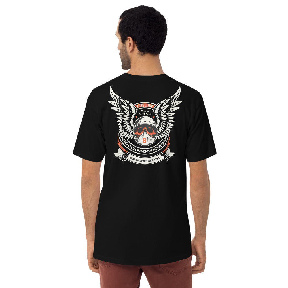9 Lives Just Ride Tee