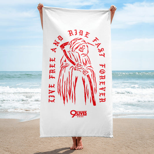 9 Lives Beach Towel